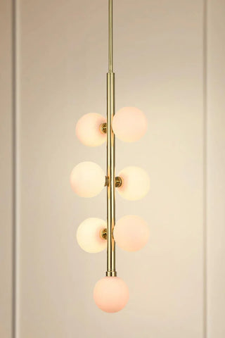 Glowing Glass Globe Pendant Light