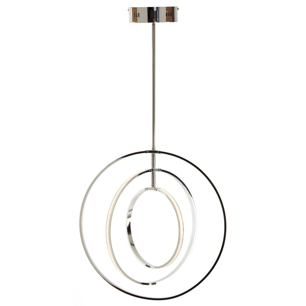 Modern Chrome Ring Pendant