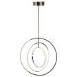 Modern Chrome Ring Pendant