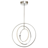 Modern Chrome Ring Pendant