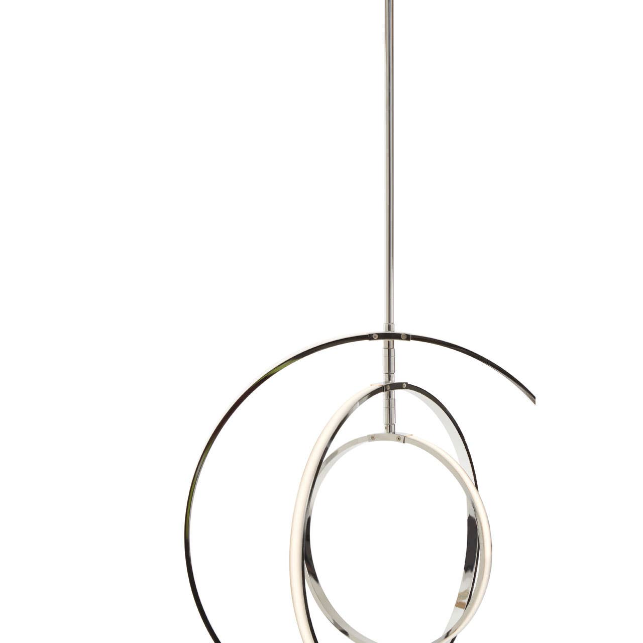 Modern Chrome Ring Pendant