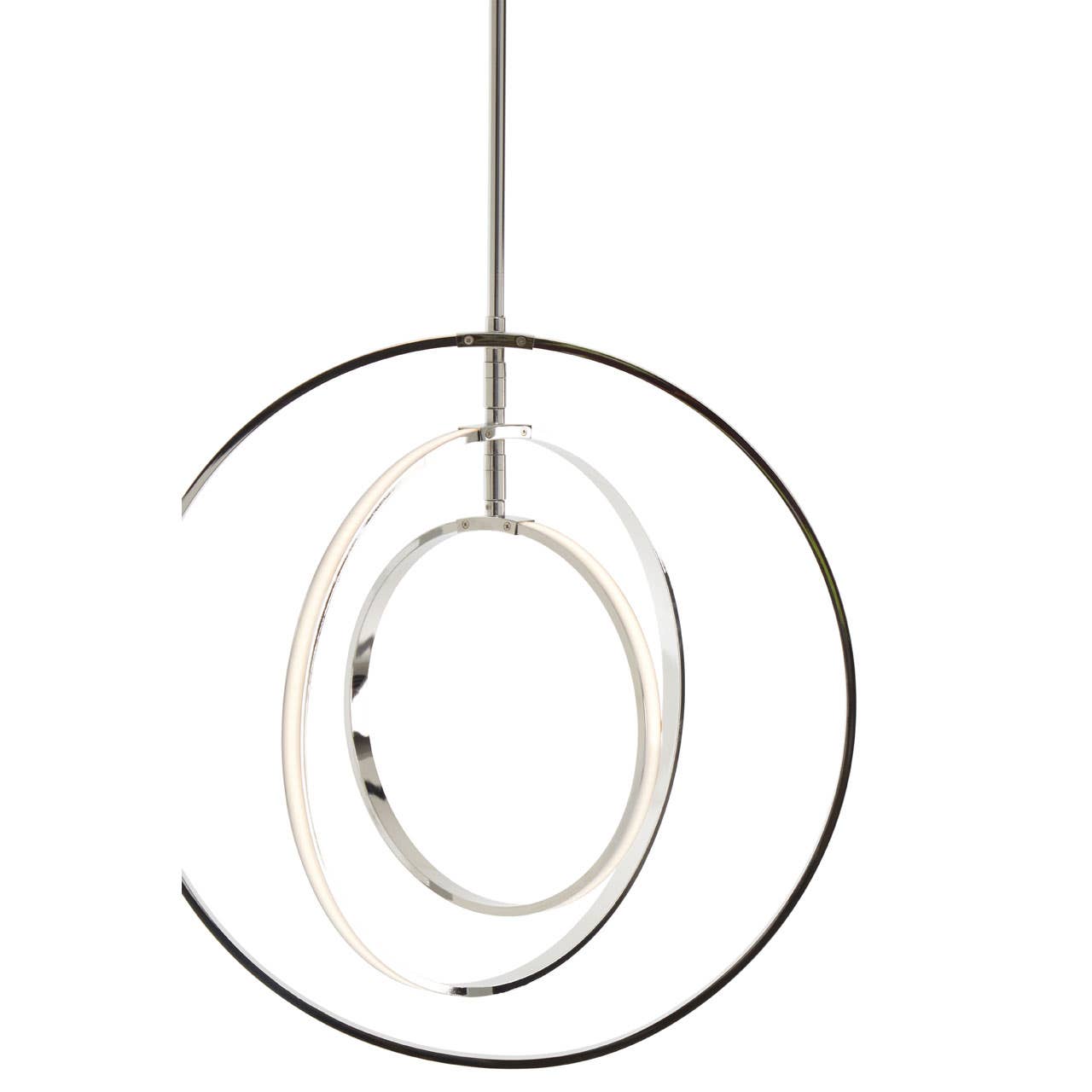 Modern Chrome Ring Pendant