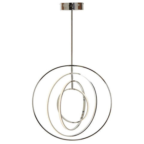 Chrome Ring Pendant Light