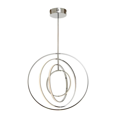 Chrome Ring Pendant Light
