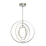 Chrome Ring Pendant Light