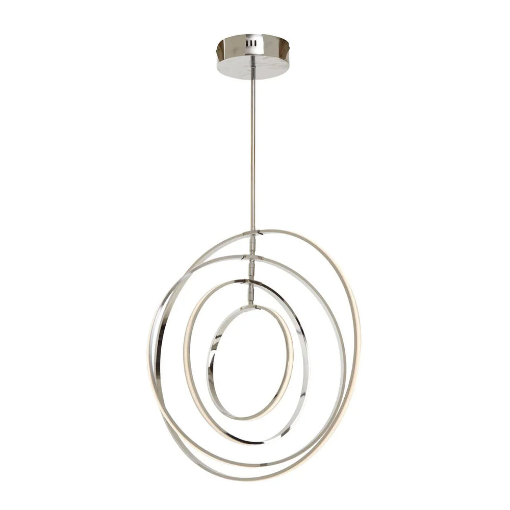 Chrome Ring Pendant Light