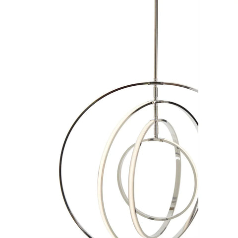Chrome Ring Pendant Light