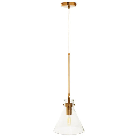 Bronze Glass Pendant Light