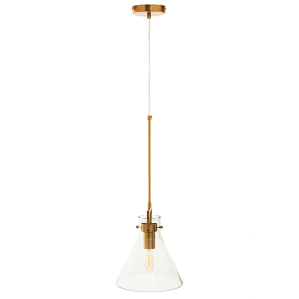 Bronze Glass Pendant Light