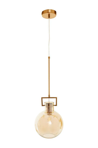 Bronze Glass Pendant Light