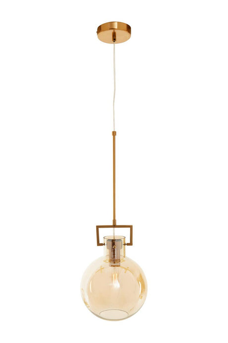 Bronze Glass Pendant Light