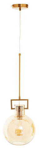 Bronze Glass Pendant Light