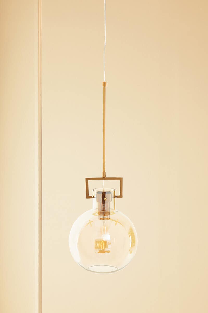 Bronze Glass Pendant Light