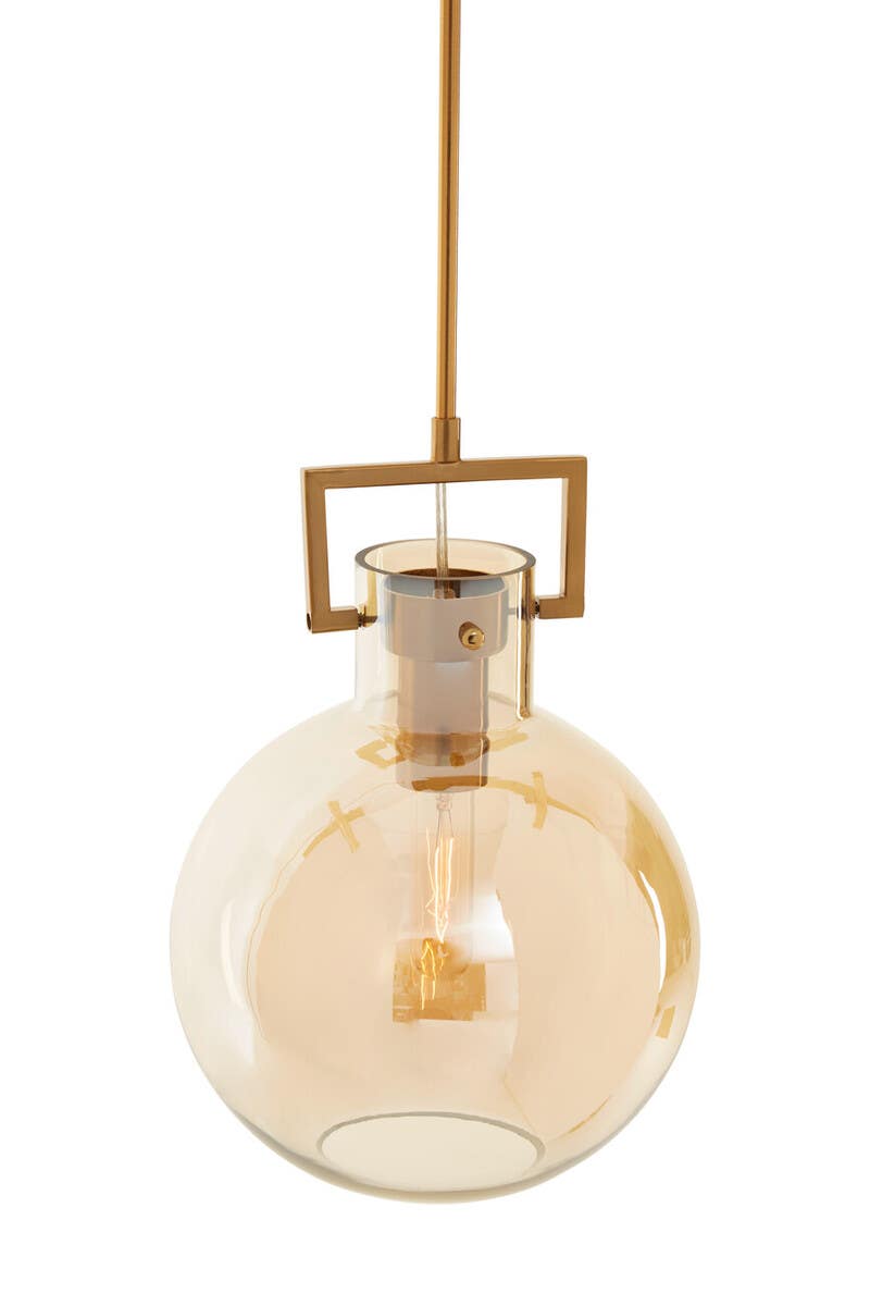 Bronze Glass Pendant Light