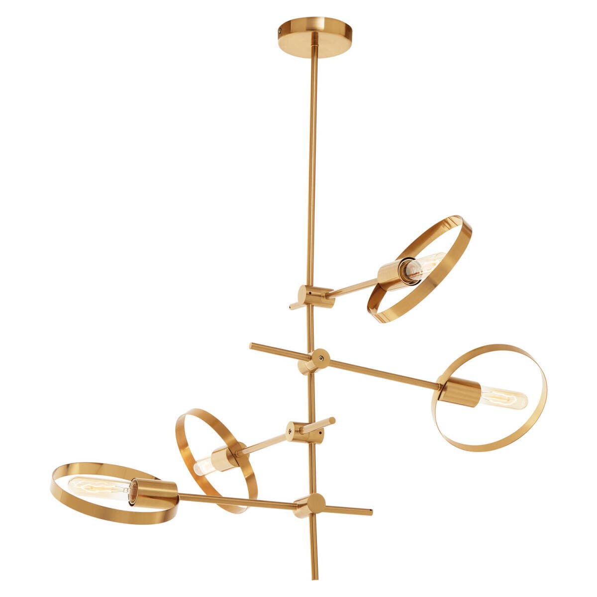 Angular Bronze Pendant Light