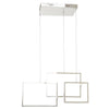 Modern Chrome Square Pendant