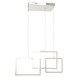 Modern Chrome Square Pendant