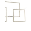 Modern Chrome Square Pendant