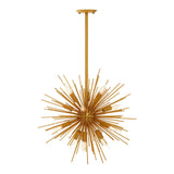 Luxury Brass Spike Pendant Light