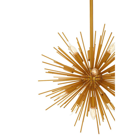 Luxury Brass Spike Pendant Light