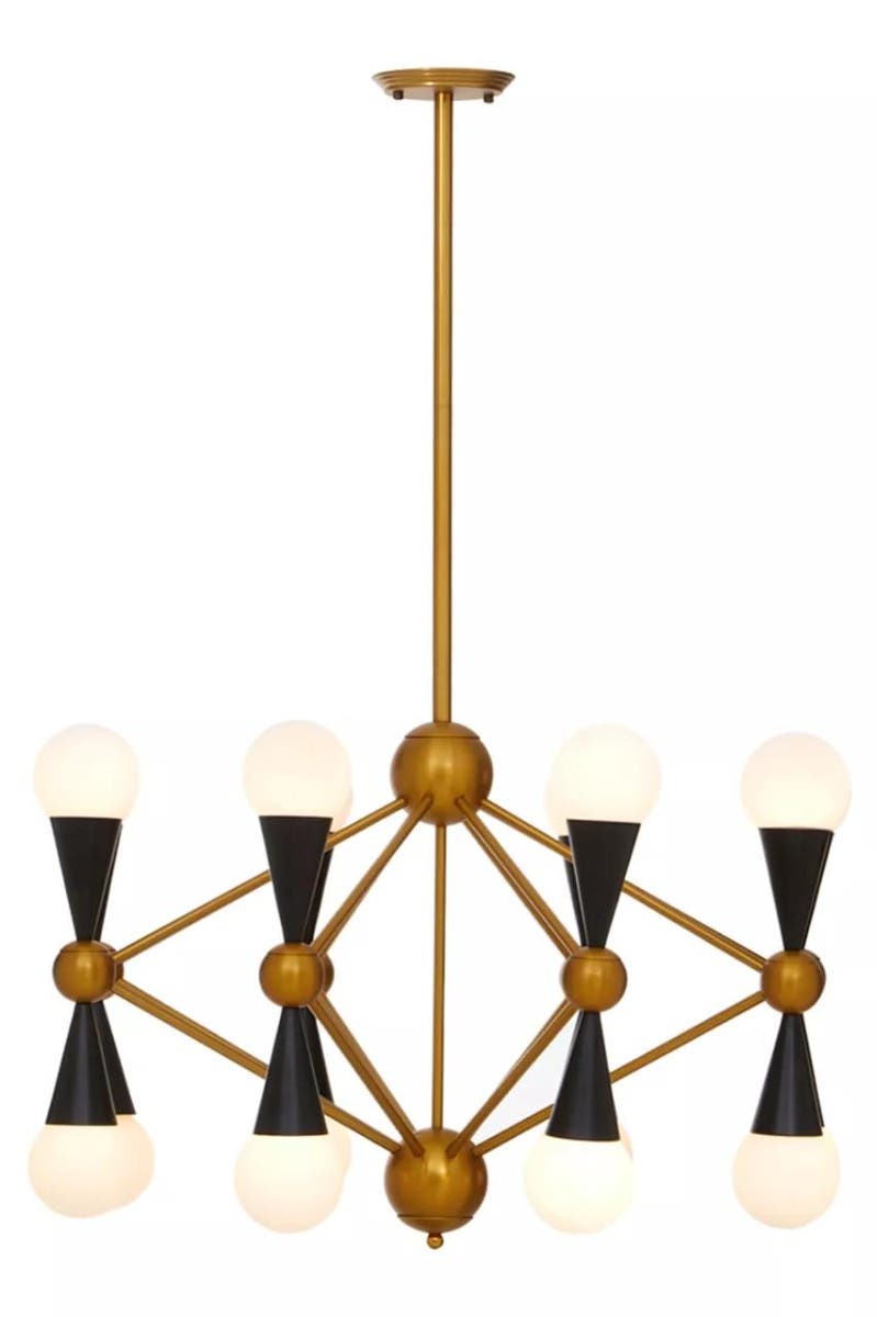 Eclipse Brass Orb Pendant Light