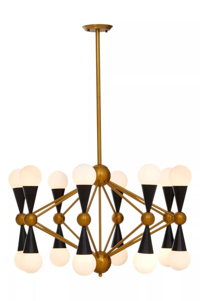 Eclipse Brass Orb Pendant Light