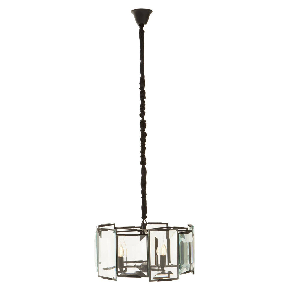 Eclipse Glass Cylinder Chandelier