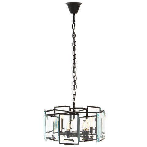 Midnight Glass Cylinder Chandelier