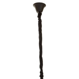Sleek Black Glass Chandelier