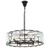 Modern Black Glass Pendant Chandelier