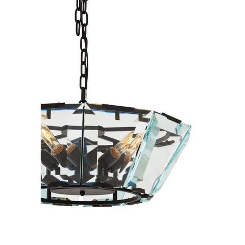 Sculpted Glass Pendant Chandelier