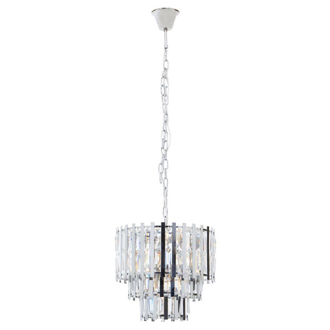 Crystal Chrome Glam Chandelier