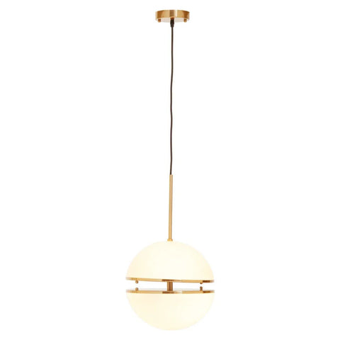 Luxe Brass Sphere Pendant Light