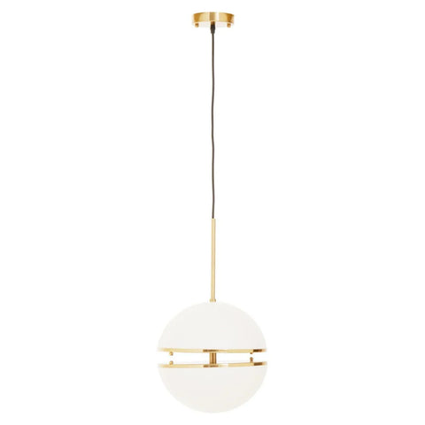 Luxe Brass Sphere Pendant Light