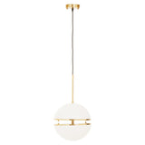 Luxe Brass Sphere Pendant Light