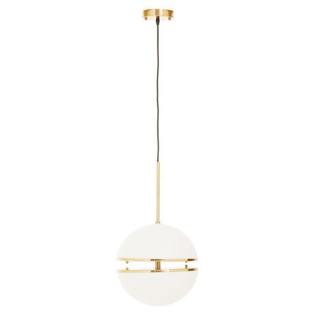 Luxe Brass Sphere Pendant Light
