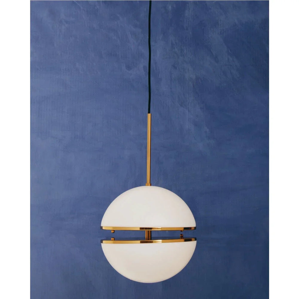 Luxe Brass Sphere Pendant Light