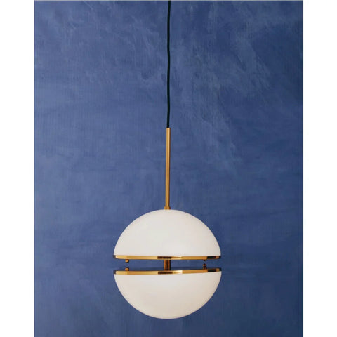 Luxe Brass Sphere Pendant Light