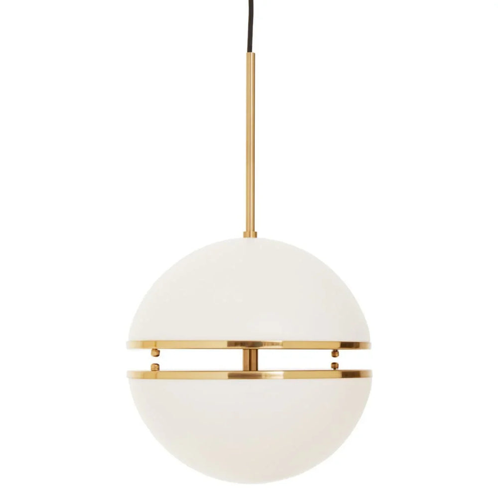 Luxe Brass Sphere Pendant Light