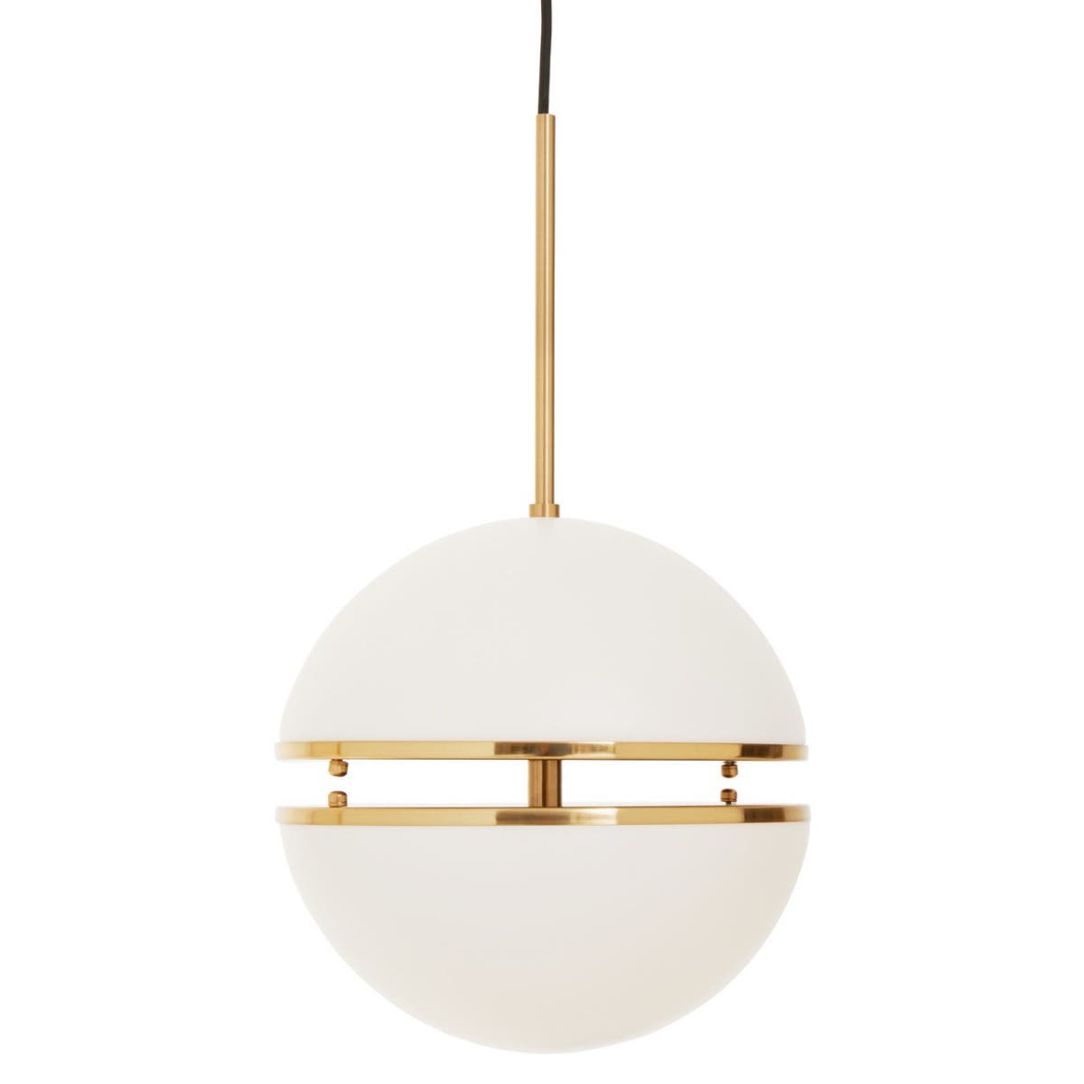 Luxe Brass Sphere Pendant Light