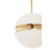 Luxe Brass Sphere Pendant Light