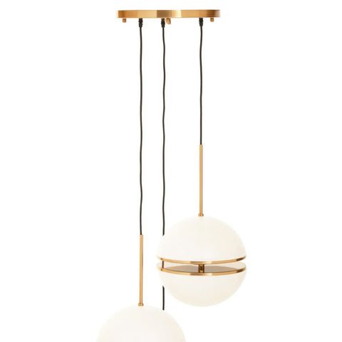 Luxe Brass Sphere Pendant Light