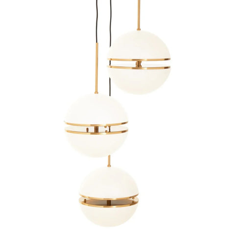 Luxe Brass Sphere Pendant Light