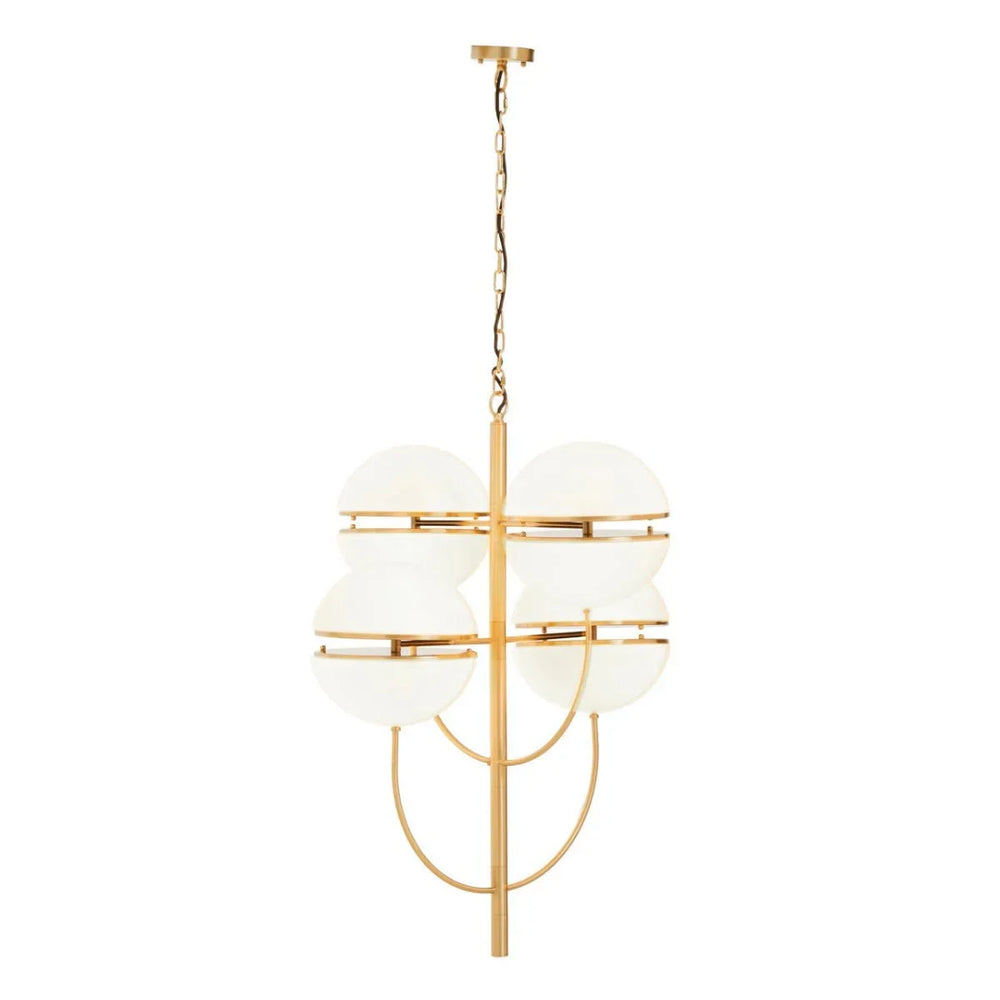 Luxe Brass Sphere Pendant Light