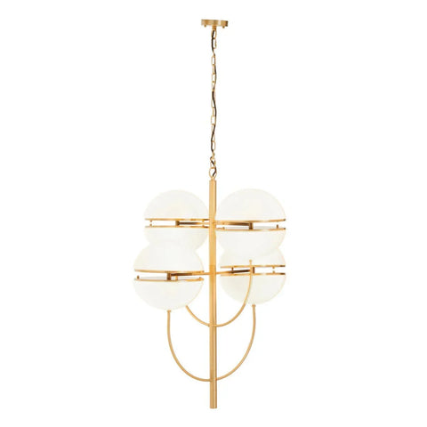 Luxe Brass Sphere Pendant Light