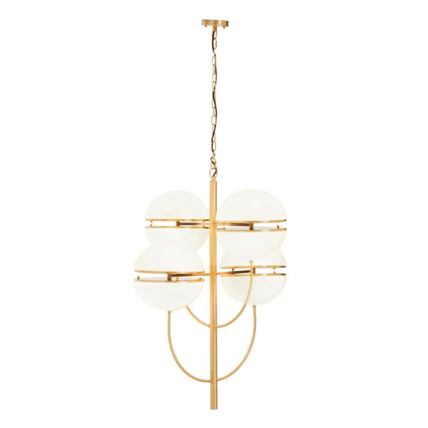Luxe Brass Sphere Pendant Light