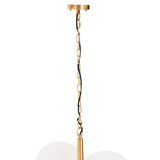 Luxe Brass Sphere Pendant Light