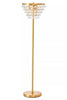 Crystal Glow Gold Floor Lamp