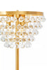 Crystal Glow Gold Floor Lamp