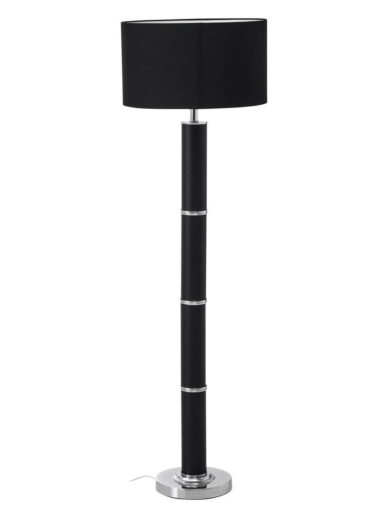 Sleek Chrome Snake Floor Lamp